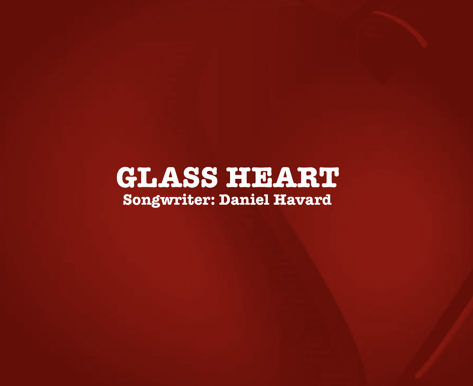 GLASS HEART cover