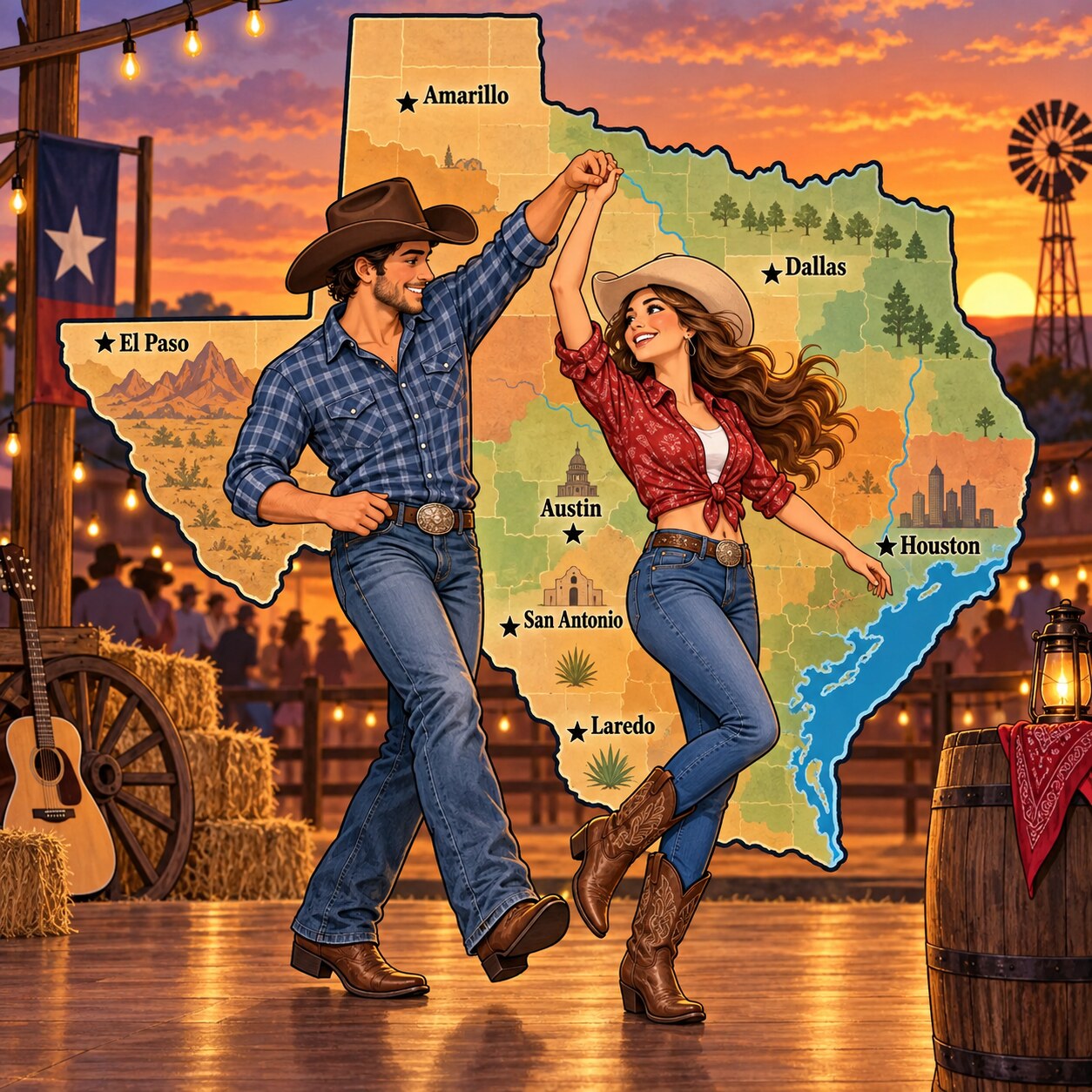Two-Steppin Across Texas cover