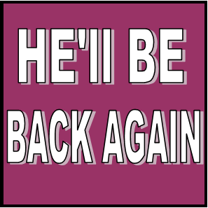 He'll Be Back Again cover